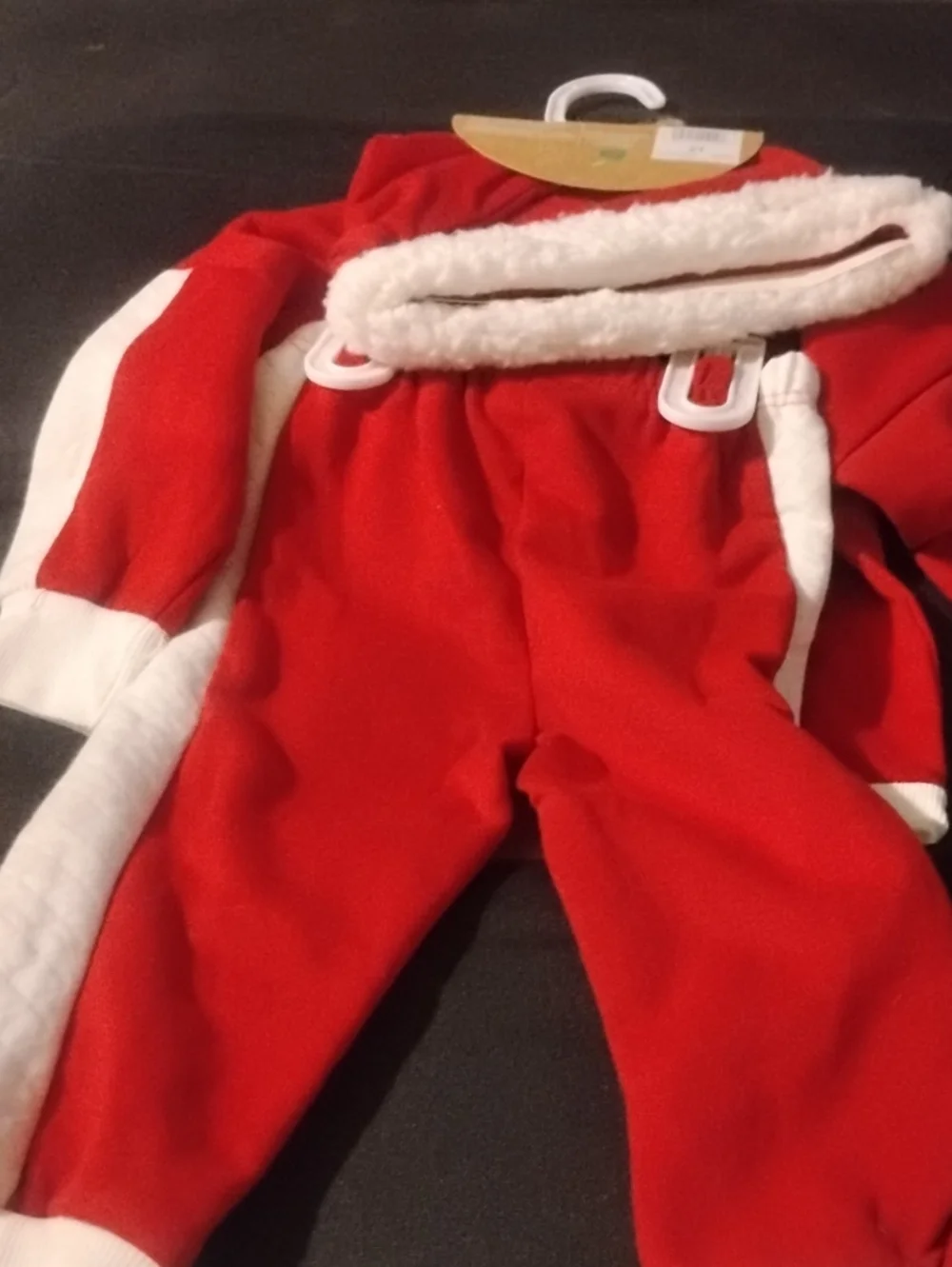 Red Kids Athletic Sweatshirt and Pants Set And A hat